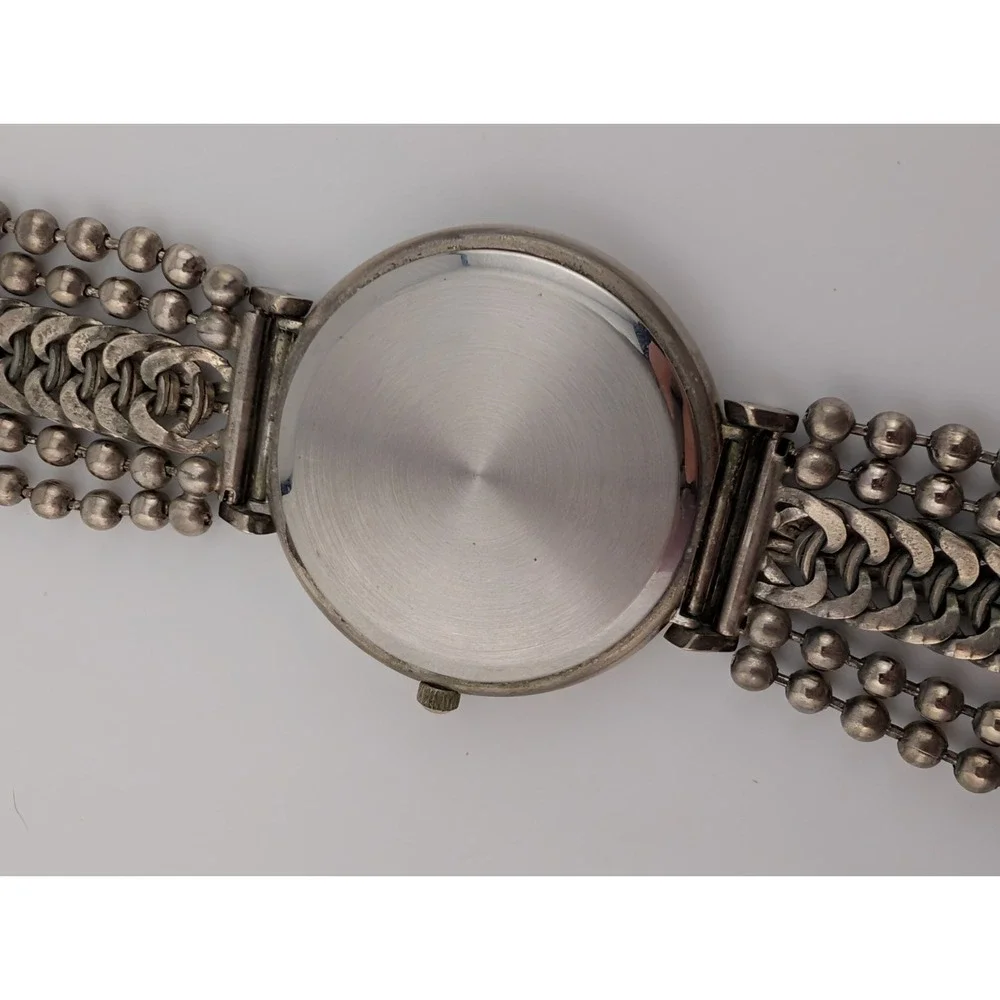 Vintage Le Baron Watch Women 42mm Case Multi Strand 7.5
